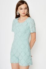 COREY CROCHET PLAYSUIT