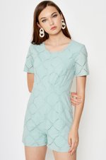 COREY CROCHET PLAYSUIT