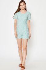 COREY CROCHET PLAYSUIT