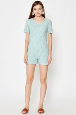 COREY CROCHET PLAYSUIT