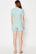 COREY CROCHET PLAYSUIT