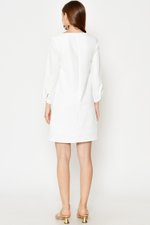 JAEDA CUTOUT NECKLINE SHIFT DRESS