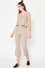 ELLEN FLARE HEM CROPPED PANTS
