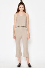 ELLEN FLARE HEM CROPPED PANTS