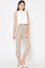 ELLEN FLARE HEM CROPPED PANTS