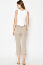 ELLEN FLARE HEM CROPPED PANTS