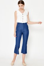 ELLEN FLARE HEM CROPPED PANTS