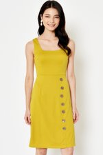 DAEGAN SQUARENECK BUTTON DRESS DAEGAN SQUARENECK BUTTON DRESS