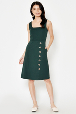 DAEGAN SQUARENECK BUTTON DRESS DAEGAN SQUARENECK BUTTON DRESS