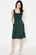 DAEGAN SQUARENECK BUTTON DRESS DAEGAN SQUARENECK BUTTON DRESS