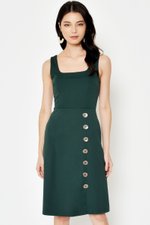 DAEGAN SQUARENECK BUTTON DRESS DAEGAN SQUARENECK BUTTON DRESS