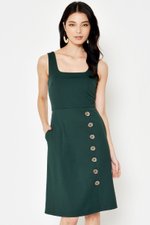 DAEGAN SQUARENECK BUTTON DRESS DAEGAN SQUARENECK BUTTON DRESS