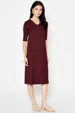 LINDEY VNECK MIDI DRESS