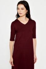LINDEY VNECK MIDI DRESS
