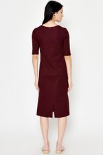 LINDEY VNECK MIDI DRESS