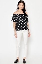 ODELLE POLKADOT OFFSHOULDER TOP ODELLE POLKADOT OFFSHOULDER TOP