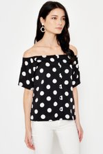 ODELLE POLKADOT OFFSHOULDER TOP ODELLE POLKADOT OFFSHOULDER TOP