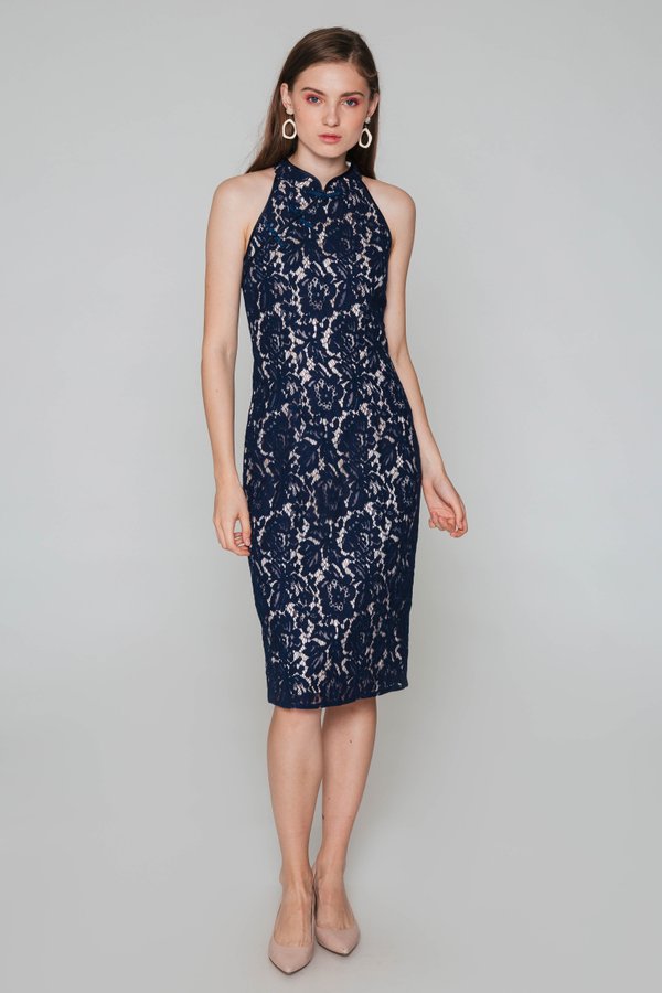 ALISHA HALTER LACE CHEONGSAM ALISHA HALTER LACE CHEONGSAM