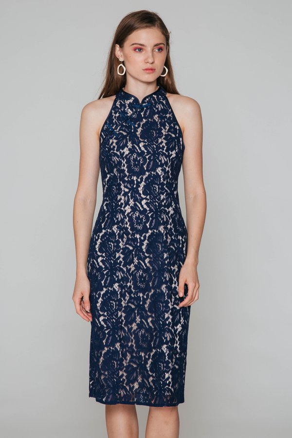 ALISHA HALTER LACE CHEONGSAM ALISHA HALTER LACE CHEONGSAM