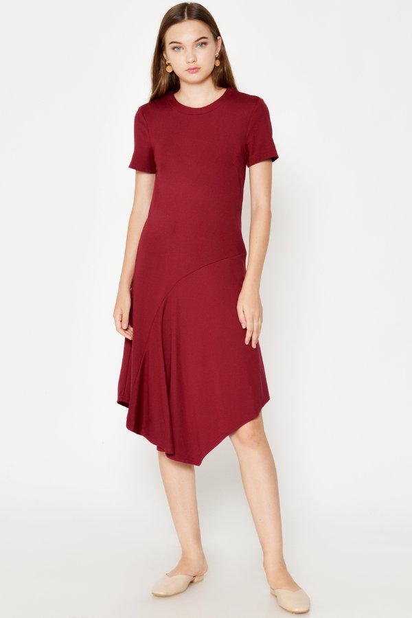 CORDYN HANDKERCHIEF MIDI DRESS