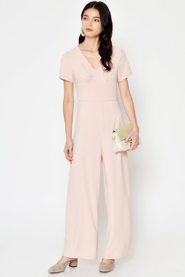 CAROLE RUCHED JUMPSUIT 
