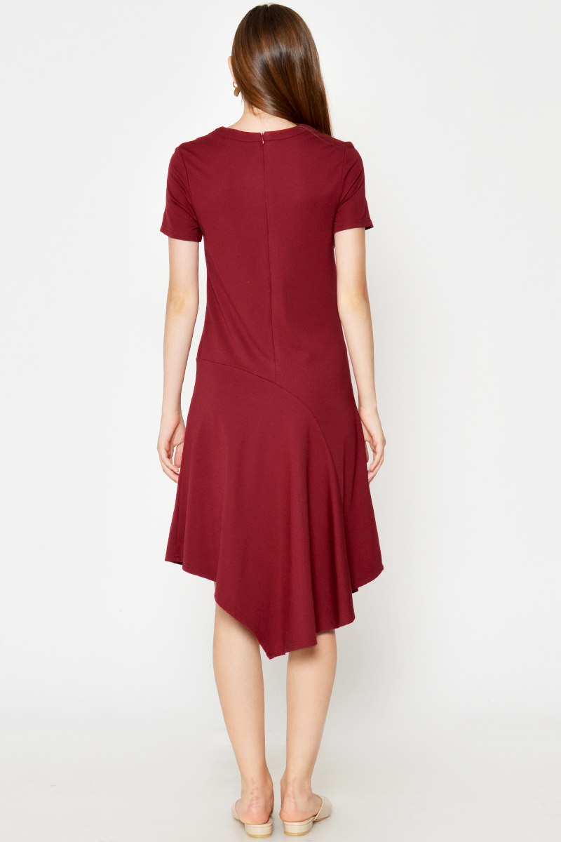 CORDYN HANDKERCHIEF MIDI DRESS