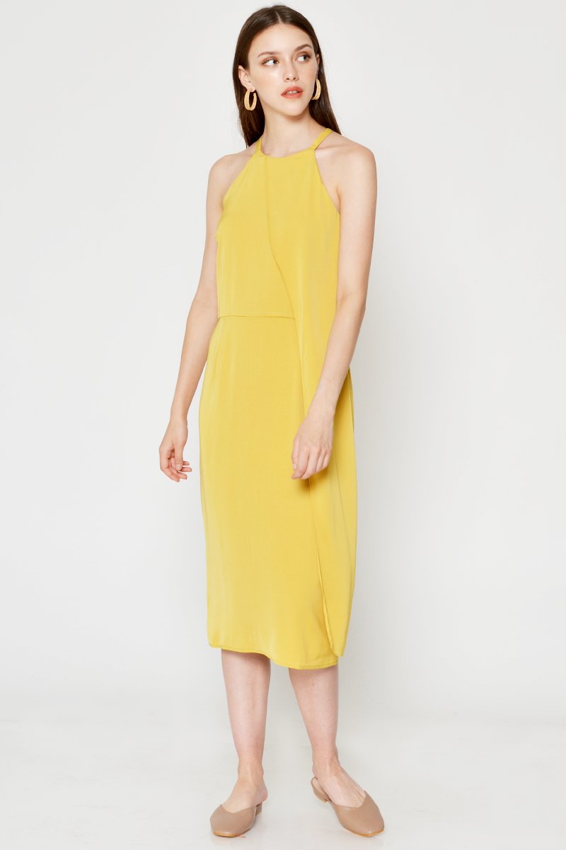 KERIS LAYERED MIDI DRESS