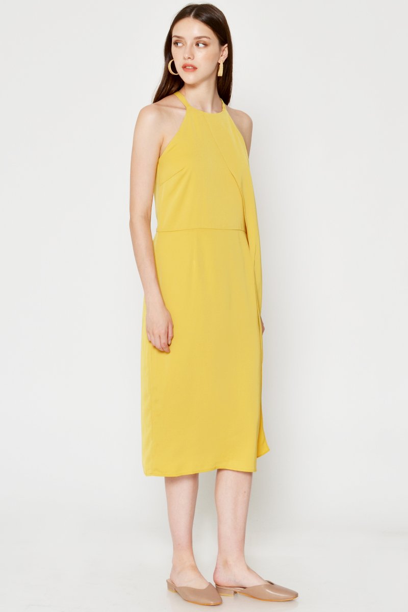 KERIS LAYERED MIDI DRESS