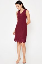 KAMRIN LACE HEM DRESS