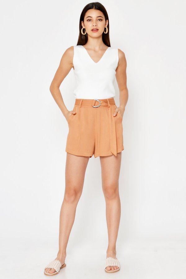FIRO TENCEL SHORTS W D-RING BELT FIRO TENCEL SHORTS W D-RING BELT