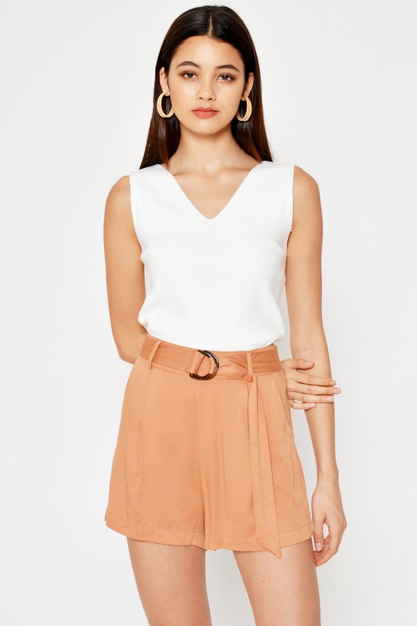 FIRO TENCEL SHORTS W D-RING BELT FIRO TENCEL SHORTS W D-RING BELT
