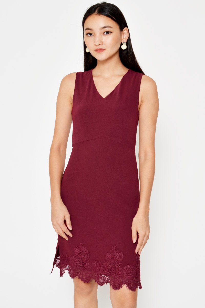 KAMRIN LACE HEM DRESS