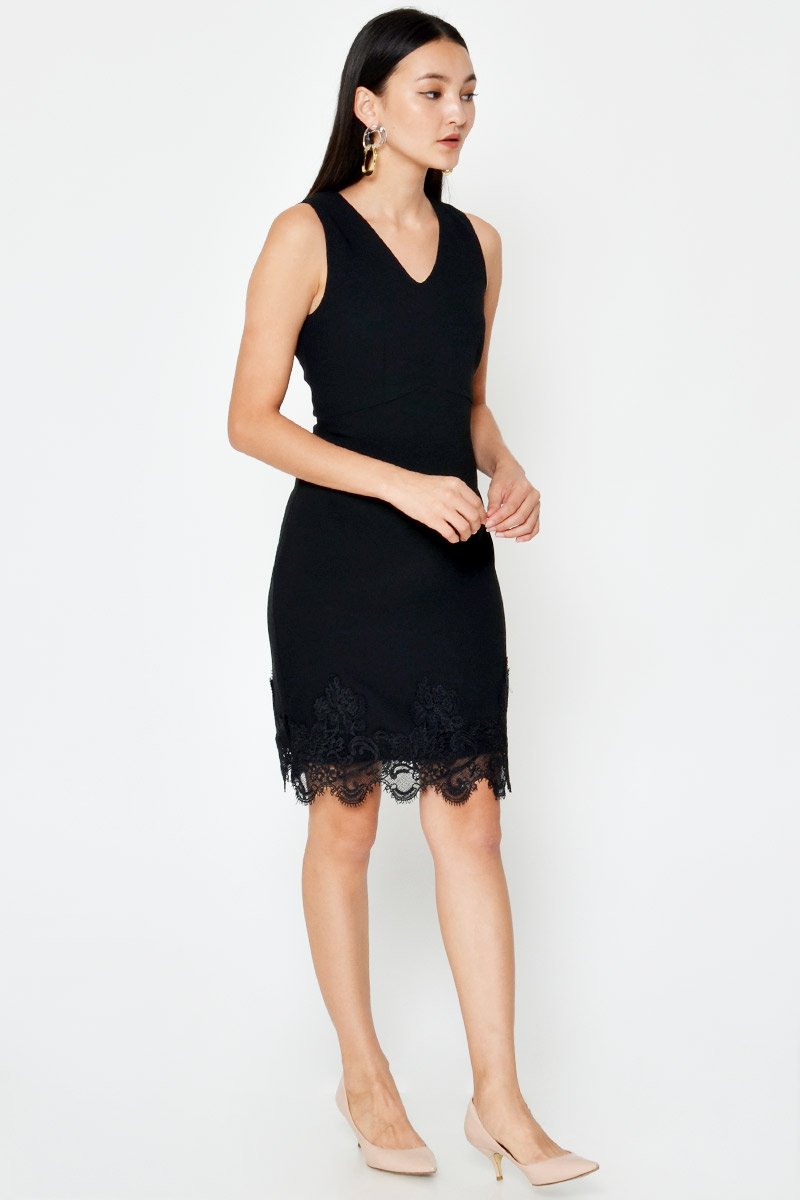 KAMRIN LACE HEM DRESS