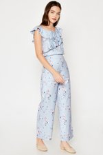 AVERIE FLORAL HIGHWAIST FLARE PANTS AVERIE FLORAL HIGHWAIST FLARE PANTS
