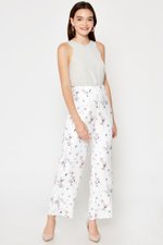 AVERIE FLORAL HIGHWAIST FLARE PANTS AVERIE FLORAL HIGHWAIST FLARE PANTS