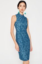 DALYSA CHEONGSAM SHEATH DRESS