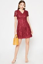 LYNDA LACE SKATER DRESS
