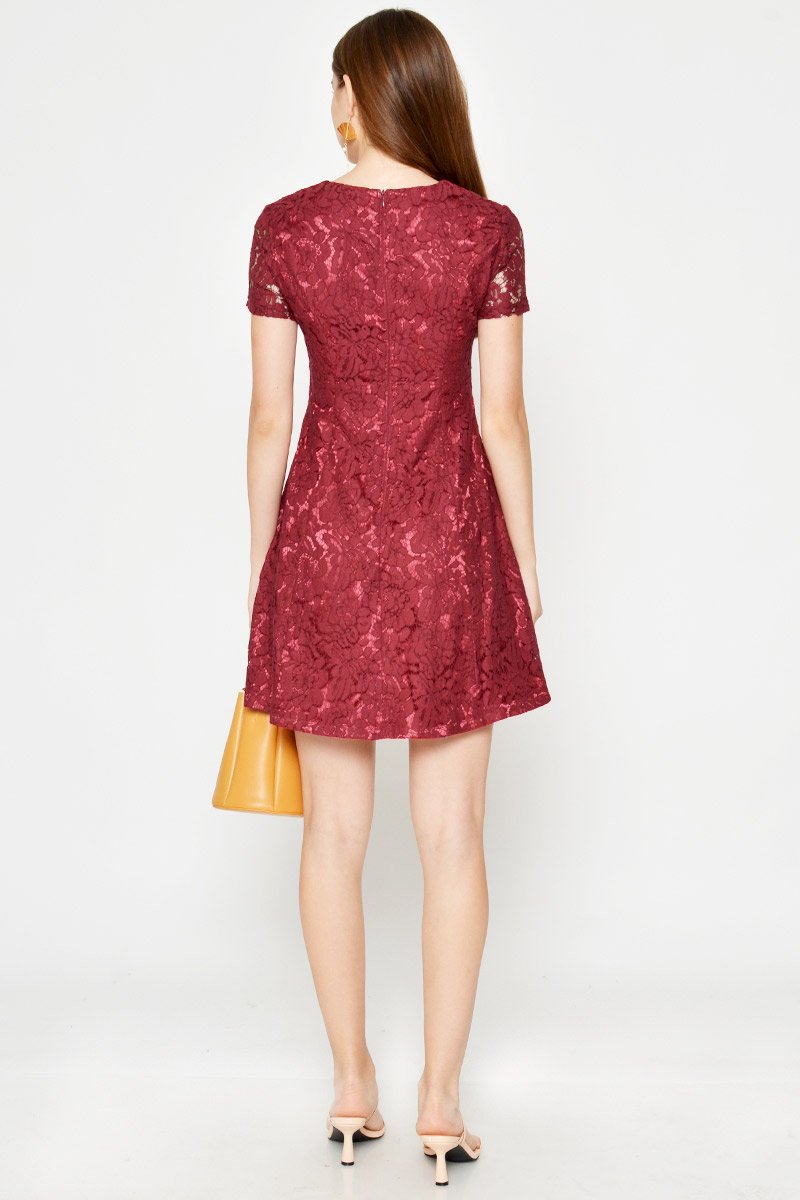 LYNDA LACE SKATER DRESS
