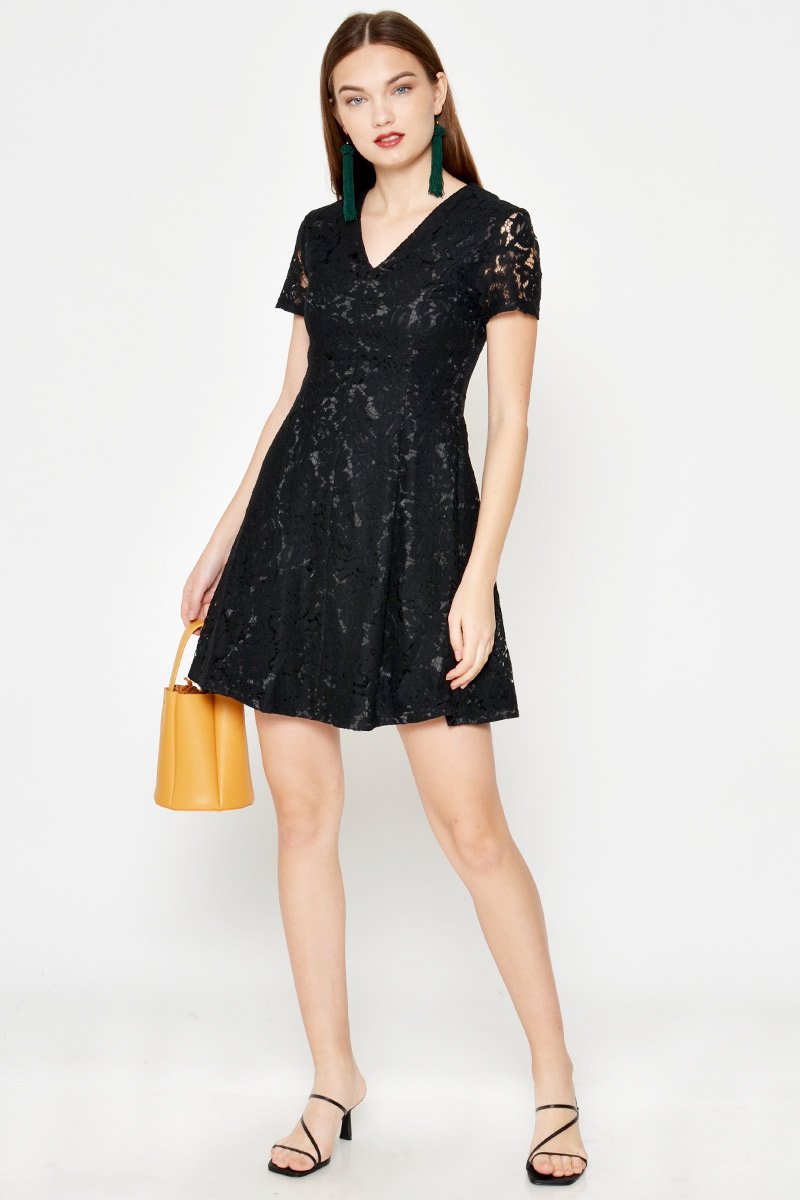LYNDA LACE SKATER DRESS