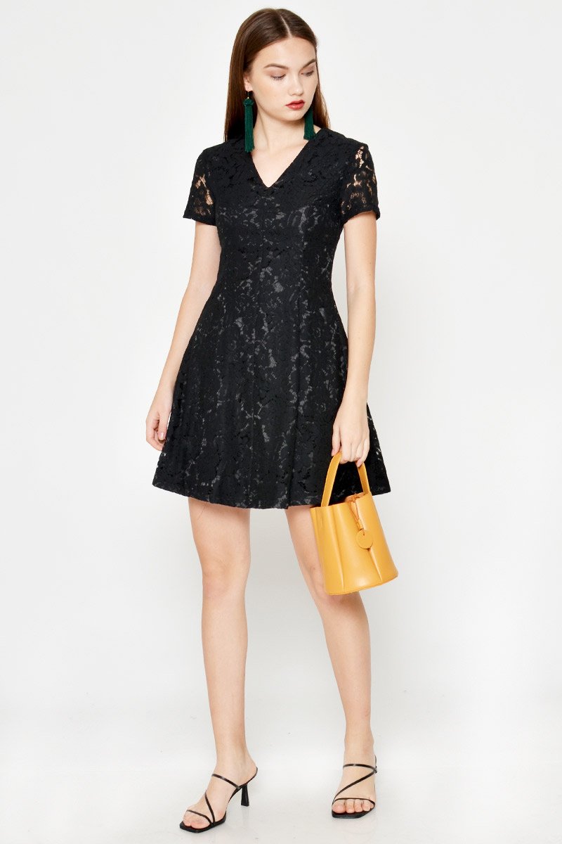 LYNDA LACE SKATER DRESS