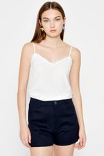 ELLSEY CHIFFON DOT LACE CAMI TOP