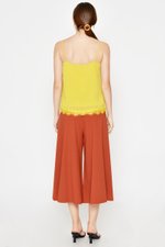 ELLSEY CHIFFON DOT LACE CAMI TOP