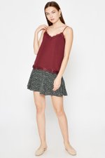 ELLSEY CHIFFON DOT LACE CAMI TOP