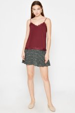ELLSEY CHIFFON DOT LACE CAMI TOP
