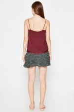 ELLSEY CHIFFON DOT LACE CAMI TOP