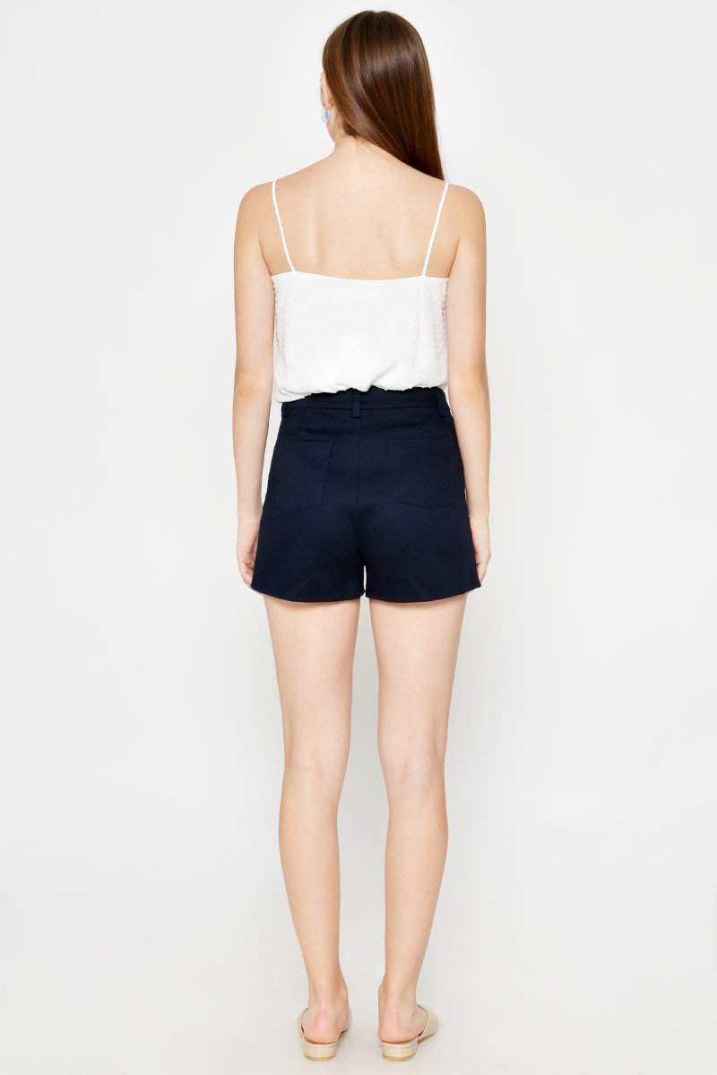 ELLSEY CHIFFON DOT LACE CAMI TOP