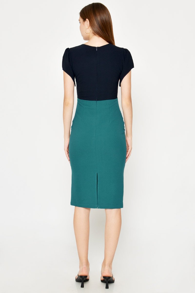 TREMAINE COLOURBLOCK MIDI DRESS