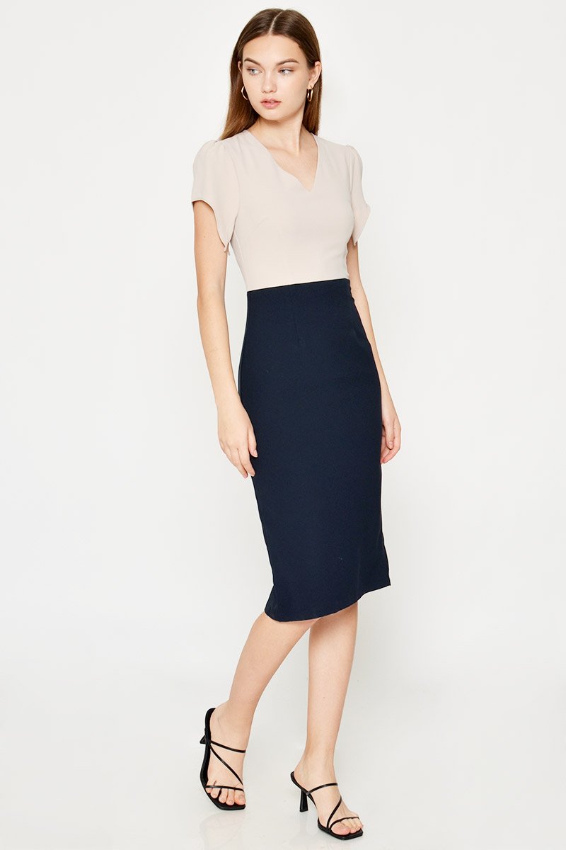 TREMAINE COLOURBLOCK MIDI DRESS