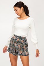 TEIA FLORAL SKORTS