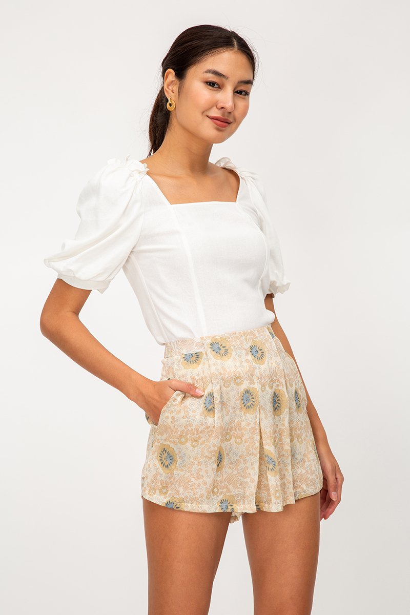 TEIA FLORAL SKORTS